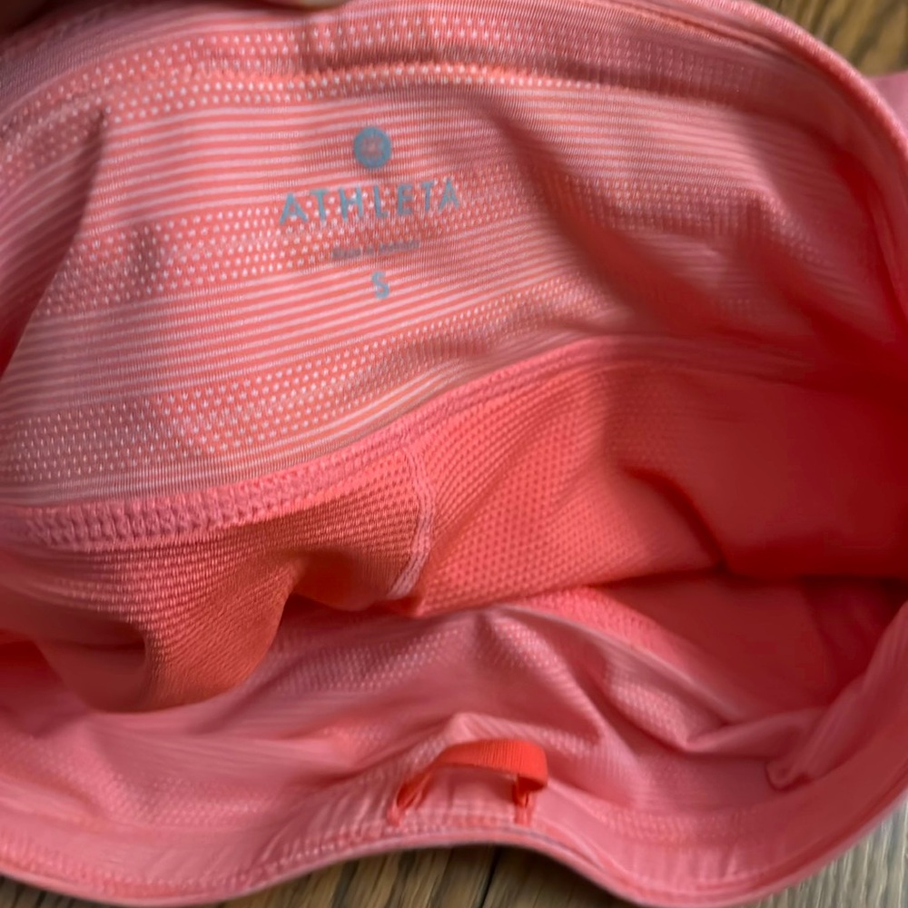 Athleta Swagger Skort Dot Stripe Tier Ruffle Athletic Mini Tennis Skirt Small - Picture 5 of 9